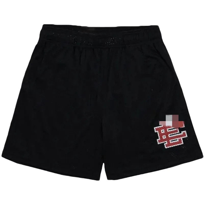 Mesh Basketball Shorts With Embroidered Leg Logo (Pink) — merchant catalogue photo