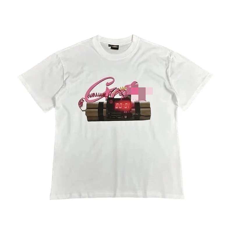 White T-Shirt With Pink Script Graphic Print (White) — merchant catalogue photo