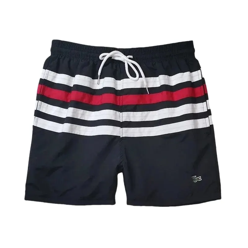 Dark Grey Drawstring Athletic Shorts (Red) — merchant catalogue photo
