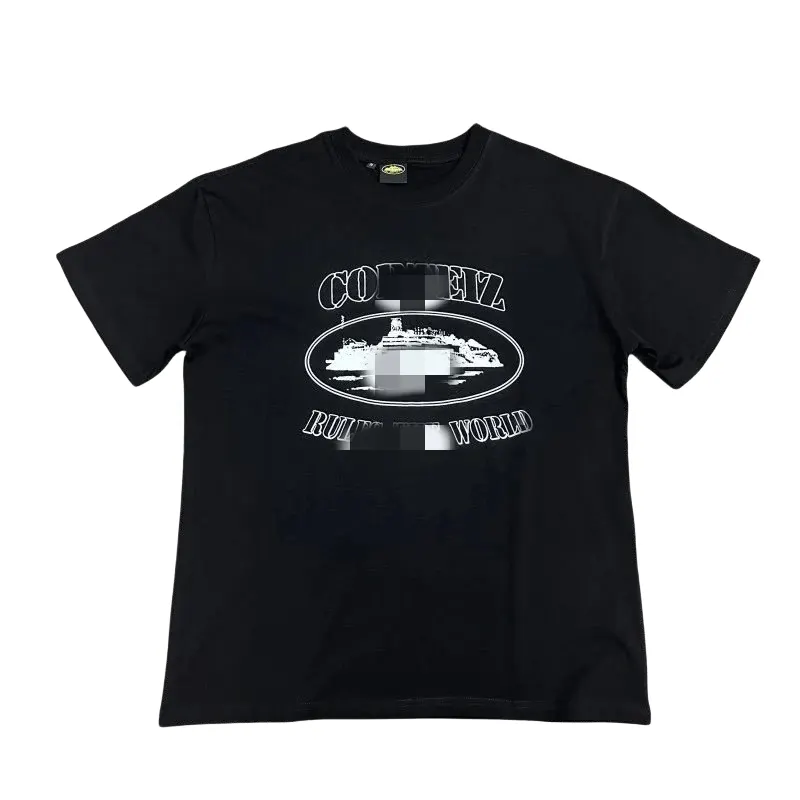 Black And White Graphic Print T-Shirt (#2) — merchant catalogue photo