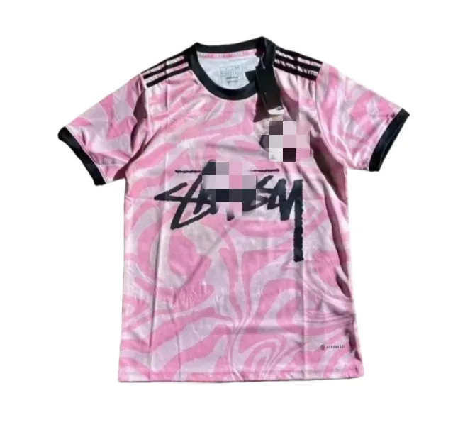 Pink Marbled Print Short-Sleeve Football Jersey (#12) — merchant catalogue photo