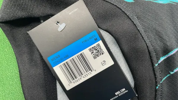 Pink Marbled Print Short-Sleeve Football Jersey (#12) — warehouse QC photo 1