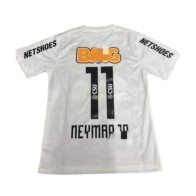 White Short-Sleeve Football Jersey With Number Print (Black) — merchant catalogue photo