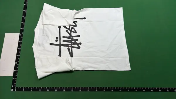 Black Oversized Tee With Teddy Bear Back Print — warehouse QC photo 3