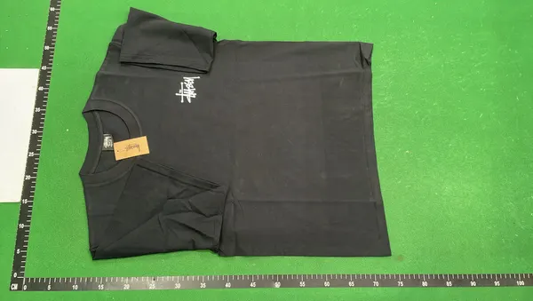 Black Oversized Tee With Teddy Bear Back Print — warehouse QC photo 6
