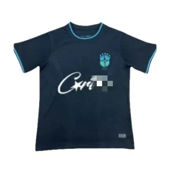 Black Floral Jacquard Soccer Jersey With Pink Trim (Black) — merchant catalogue photo