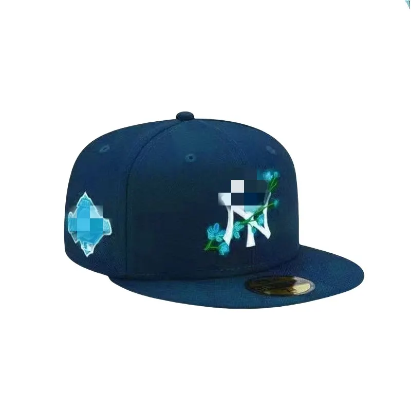 Black Flat Brim Fitted Baseball Cap (#2) — merchant catalogue photo