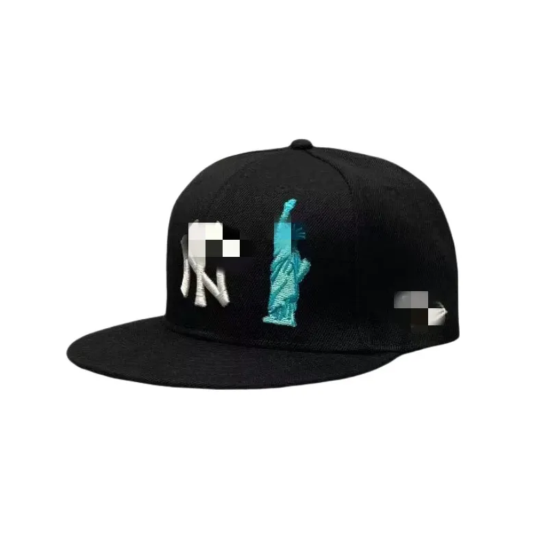 Black Flat Brim Fitted Baseball Cap (#5) — merchant catalogue photo