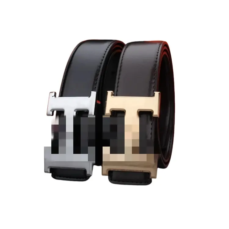 Black Leather Belt With Geometric Cutout Buckle — merchant catalogue photo