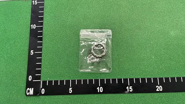 Silver Gothic Cross Motif Statement Rings — warehouse QC photo 3