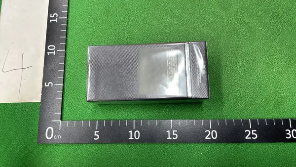 Black Rectangular Perfume Bottle With Oversized Cap (#3) — warehouse QC photo 5