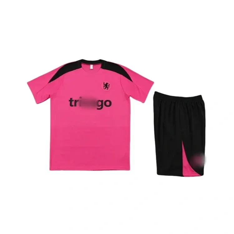 Pink Football Jersey And Black Shorts Set — merchant catalogue photo