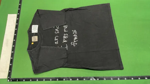 Faded Black Vintage Wash Graphic Tee — warehouse QC photo 2