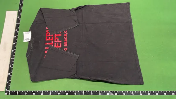 Faded Black Vintage Wash Graphic Tee — warehouse QC photo 3