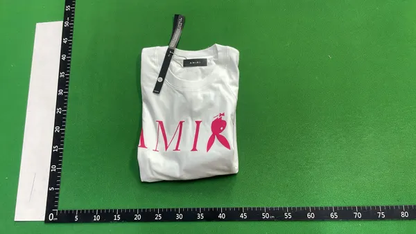 Washed Black Distressed Tee With Monogram Print — warehouse QC photo 4