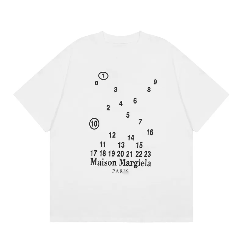 Black Numeral Print Crewneck T-Shirt — merchant catalogue photo