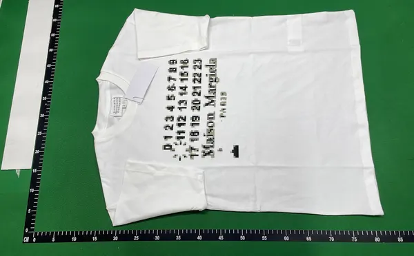 Black Numeral Print Crewneck T-Shirt — warehouse QC photo 6