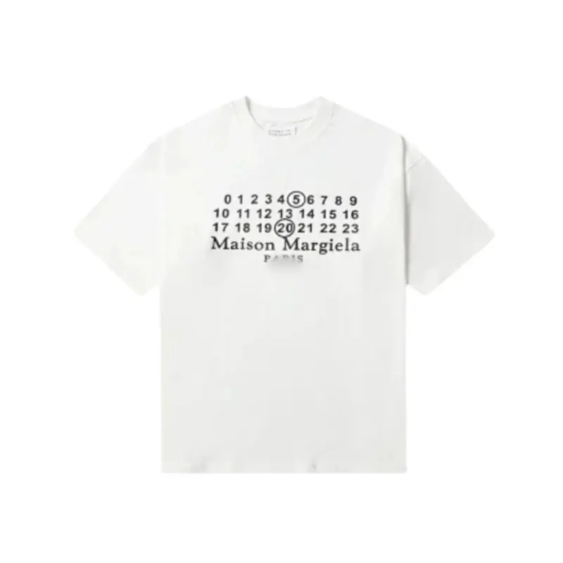 Black Numeral Print Crewneck T-Shirt (Black) — merchant catalogue photo