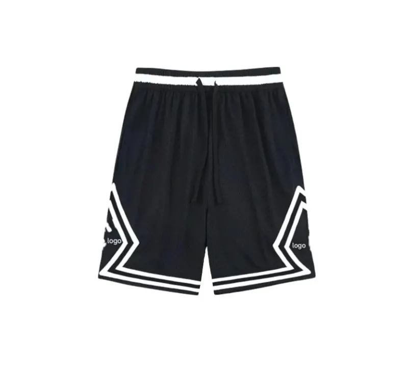 Red Basketball Shorts With Chevron Side Panels — merchant catalogue photo