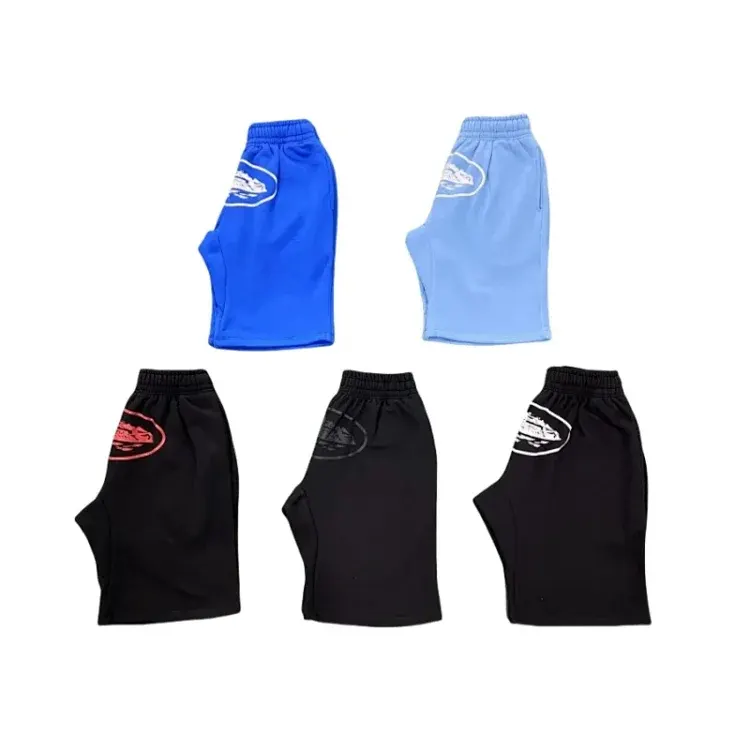 Fleece Sweat Shorts With Oval Graphic Print — merchant catalogue photo