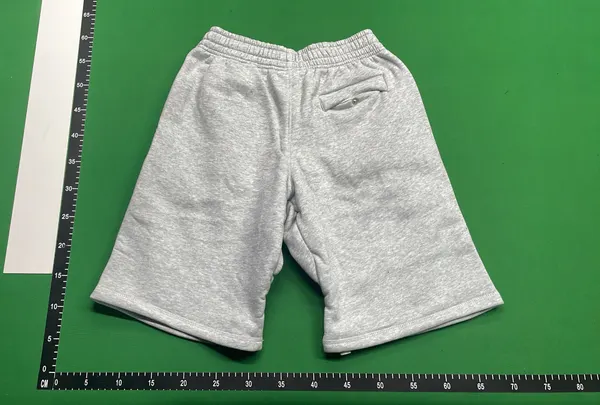 Fleece Sweat Shorts With Oval Graphic Print — warehouse QC photo 3