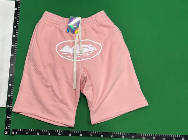 Fleece Sweat Shorts With Oval Graphic Print — warehouse QC photo 6