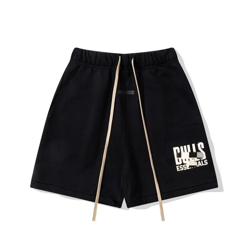 Gray Drawstring Sweat Shorts With Text Print (Grey) — merchant catalogue photo