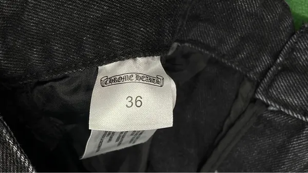 Baggy Denim Shorts With Cross Patch Appliques — warehouse QC photo 1