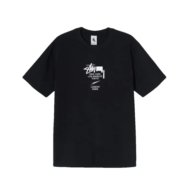 Black Tee With Strawberry Photo Back Print — merchant catalogue photo