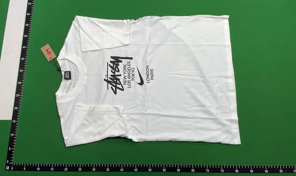 Black Tee With Strawberry Photo Back Print — warehouse QC photo 2