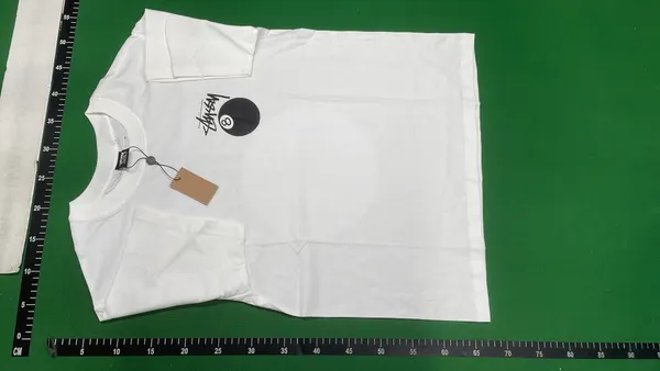 Black Tee With Strawberry Photo Back Print — warehouse QC photo 6