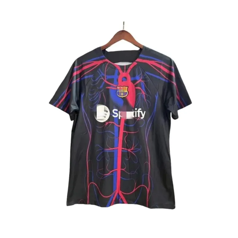 Black Graphic Print Football Jersey (Black) — merchant catalogue photo
