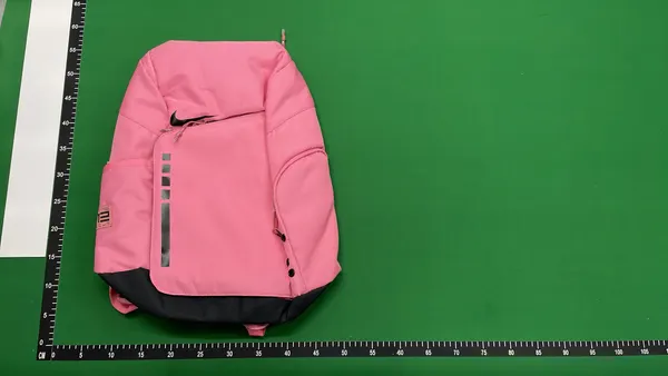Black Sport Backpack With Contrast Panels — warehouse QC photo 1
