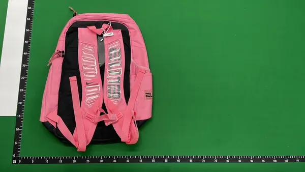 Black Sport Backpack With Contrast Panels — warehouse QC photo 2