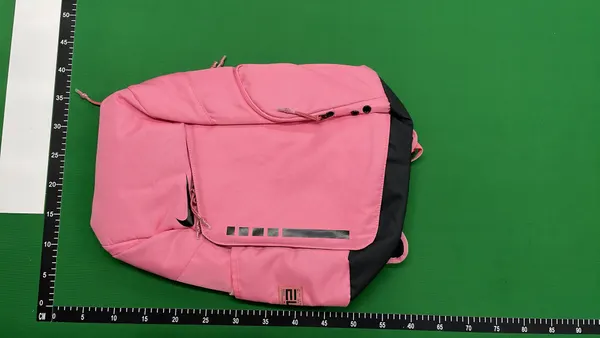 Black Sport Backpack With Contrast Panels — warehouse QC photo 3