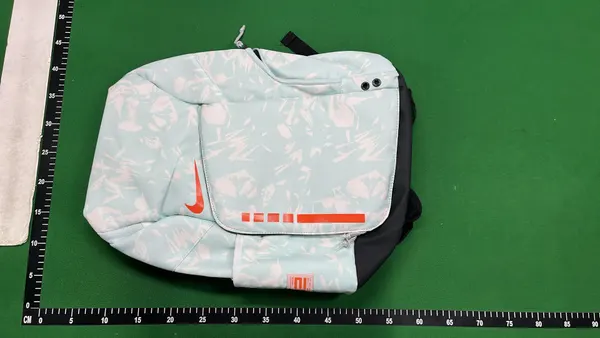 Black Sport Backpack With Contrast Panels — warehouse QC photo 4