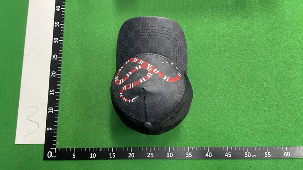 Printed Canvas Baseball Cap With Curved Brim — warehouse QC photo 2