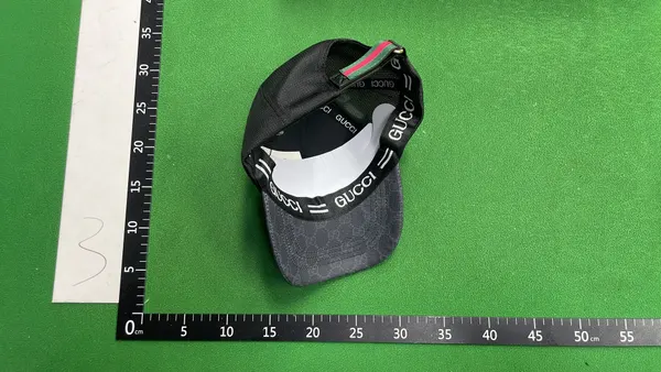 Printed Canvas Baseball Cap With Curved Brim (#2) — warehouse QC photo 3