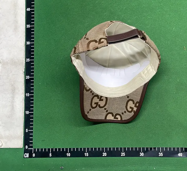 Printed Canvas Baseball Cap With Curved Brim (#2) — warehouse QC photo 6