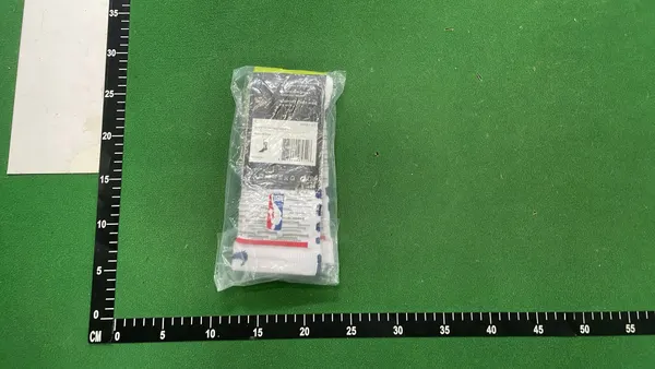 Black Cushioned Crew Sports Socks — warehouse QC photo 5