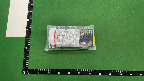 Black Cushioned Crew Sports Socks — warehouse QC photo 6