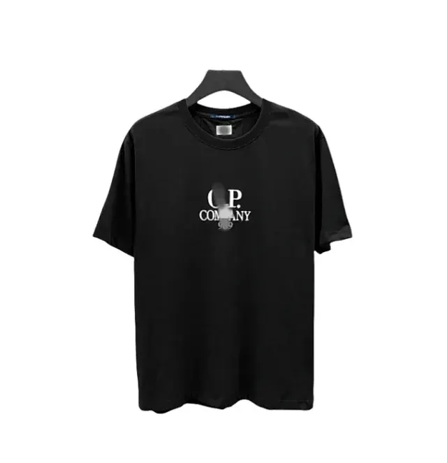 Crewneck T-Shirt With Printed Chest Wordmark Graphic (White) — merchant catalogue photo