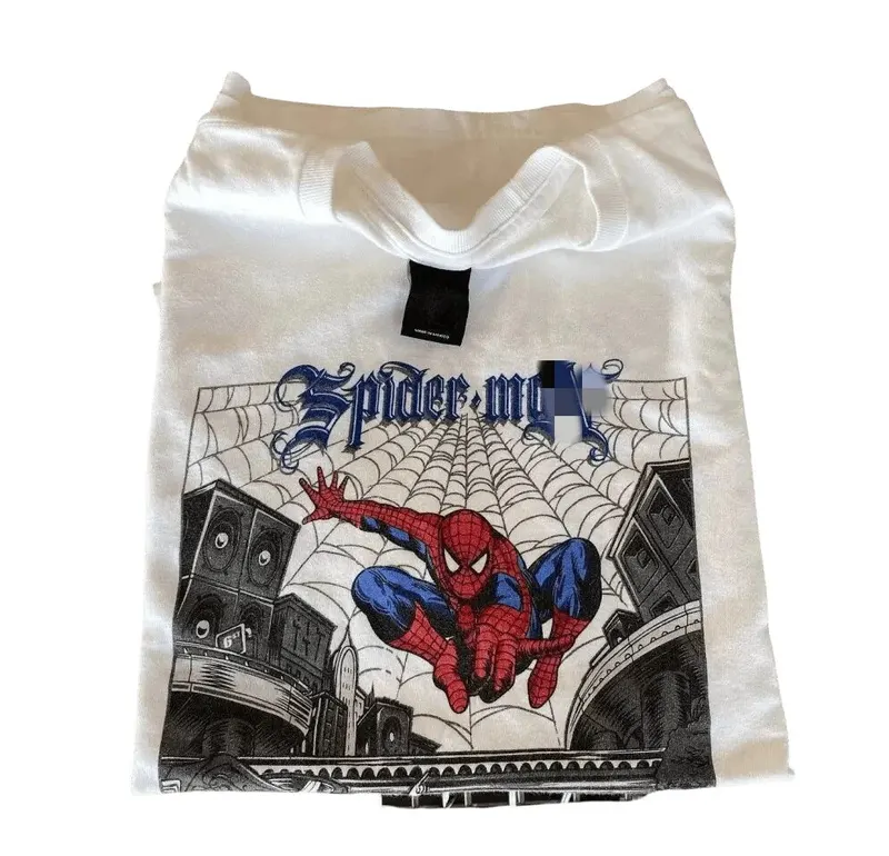 White Comic Graphic Print Heavyweight Tee — merchant catalogue photo