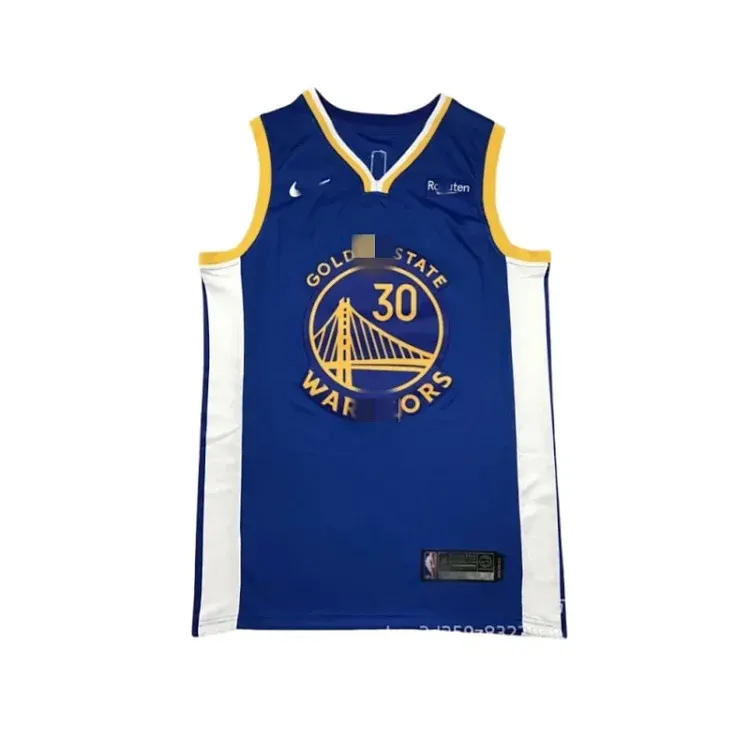 Blue Sleeveless Basketball Jersey With Team Graphic — merchant catalogue photo