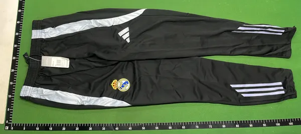 White Geometric Print Quarter Zip Training Top — warehouse QC photo 4