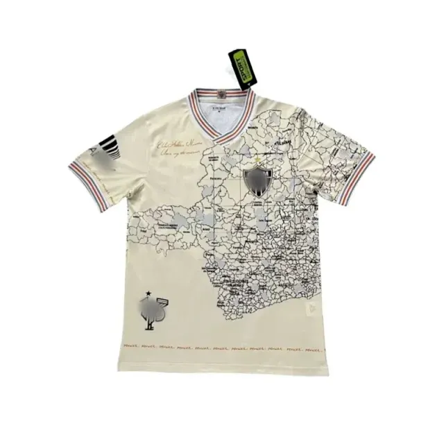White Short-Sleeve Soccer Jersey With Chest Crest (White) — merchant catalogue photo