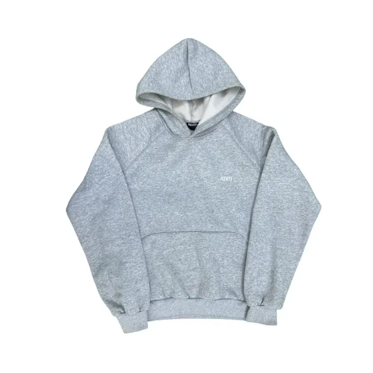 Grey Raglan Hoodie With White Hood Lining — merchant catalogue photo