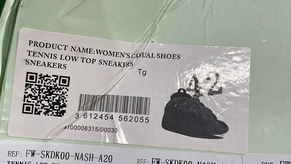 Chunky White Sneakers With Oversized Red Laces — warehouse QC photo 2