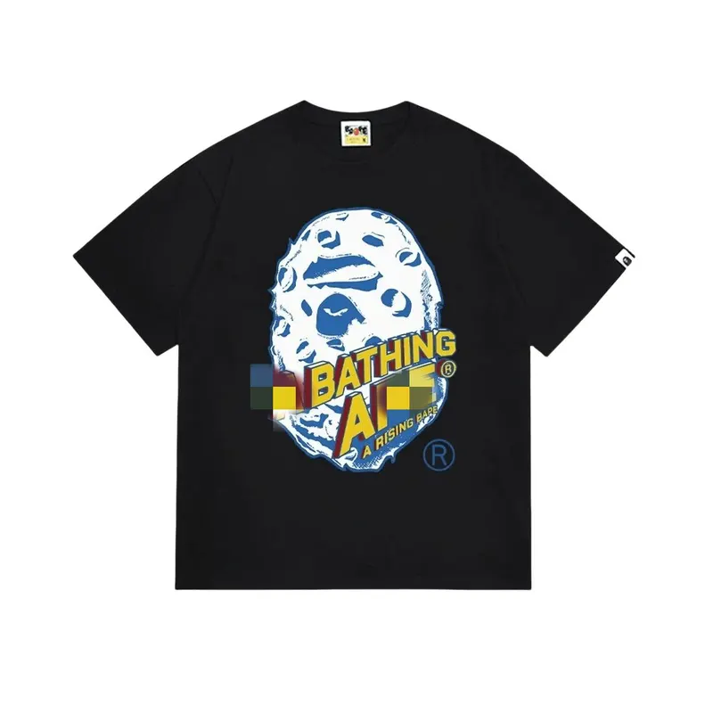 Black T-Shirt With Cartoon Face Graphic Print (Green) — merchant catalogue photo