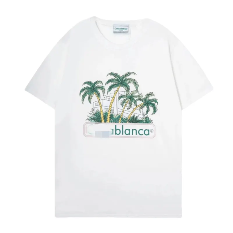 White Tee With Arched Sunset Wave Print (Black) — merchant catalogue photo
